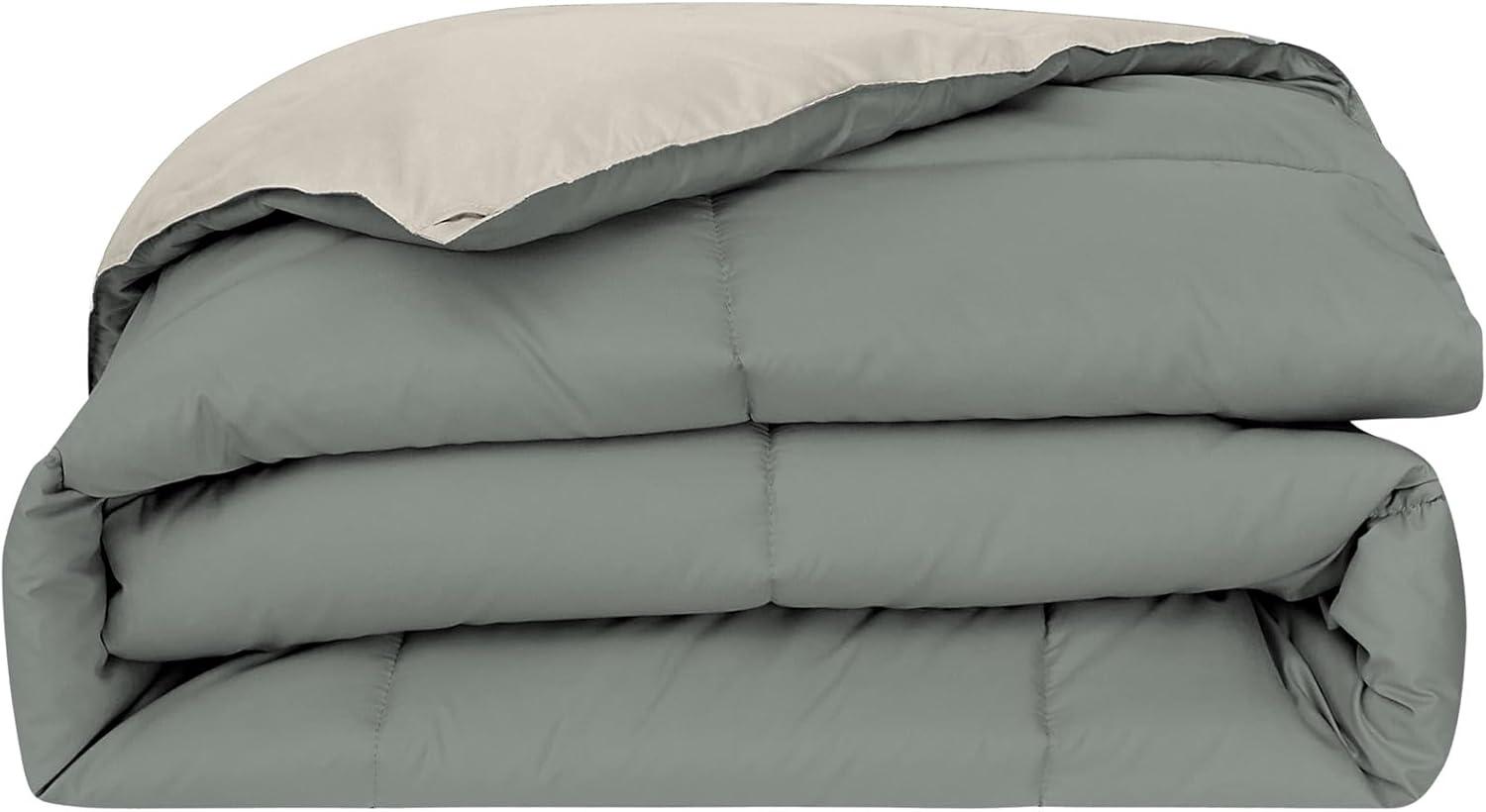 Modern Threads Modern Threads Sanctuary by PCT Down Alternative Microfiber Quilted Reversible Comforter & Duvet Insert - Soft, Comfortable Alternative to Goose Down - Bedding for All Seasons