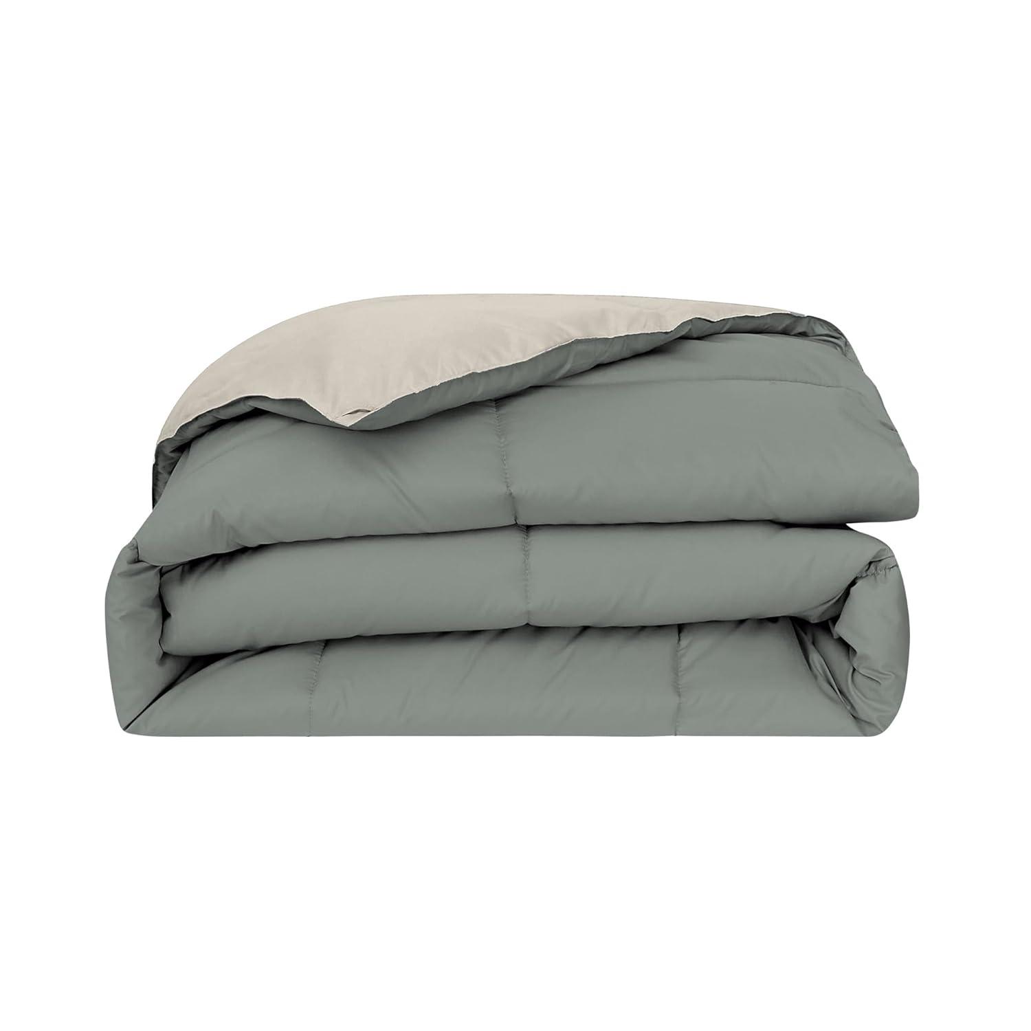 Modern Threads Modern Threads Sanctuary by PCT Down Alternative Microfiber Quilted Reversible Comforter & Duvet Insert - Soft, Comfortable Alternative to Goose Down - Bedding for All Seasons