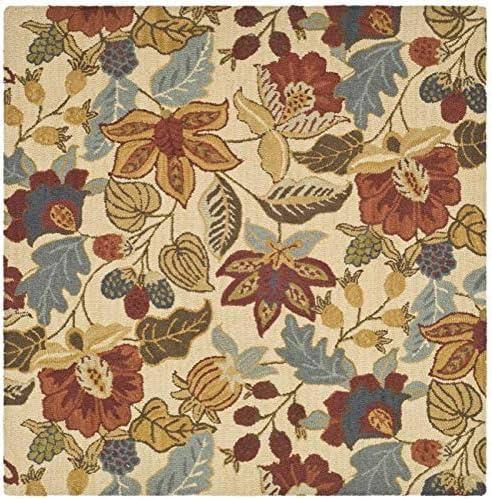 Jardin JAR952 Hand Tufted Area Rug - Beige/Multi - 6'x6' - Safavieh.