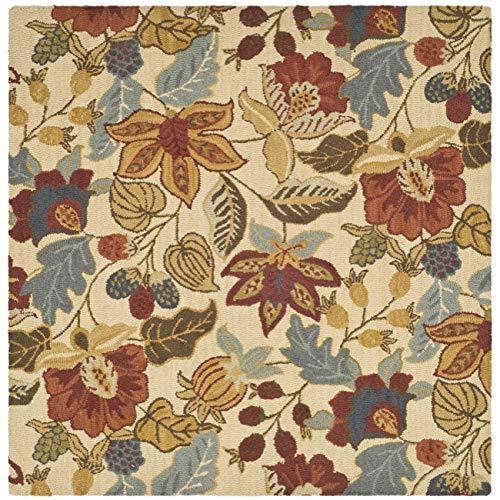 Jardin JAR952 Hand Tufted Area Rug - Beige/Multi - 6'x6' - Safavieh.