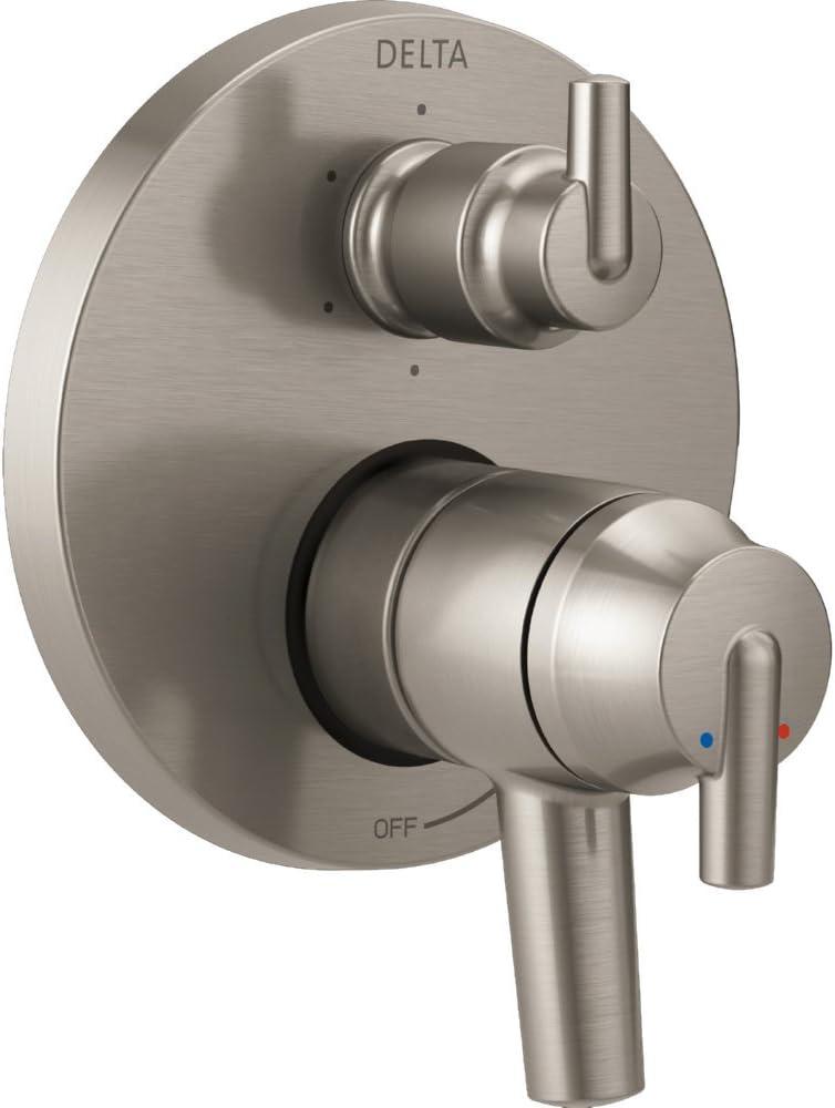 Stainless Steel Modern Wall-Mounted Shower Lever Trim