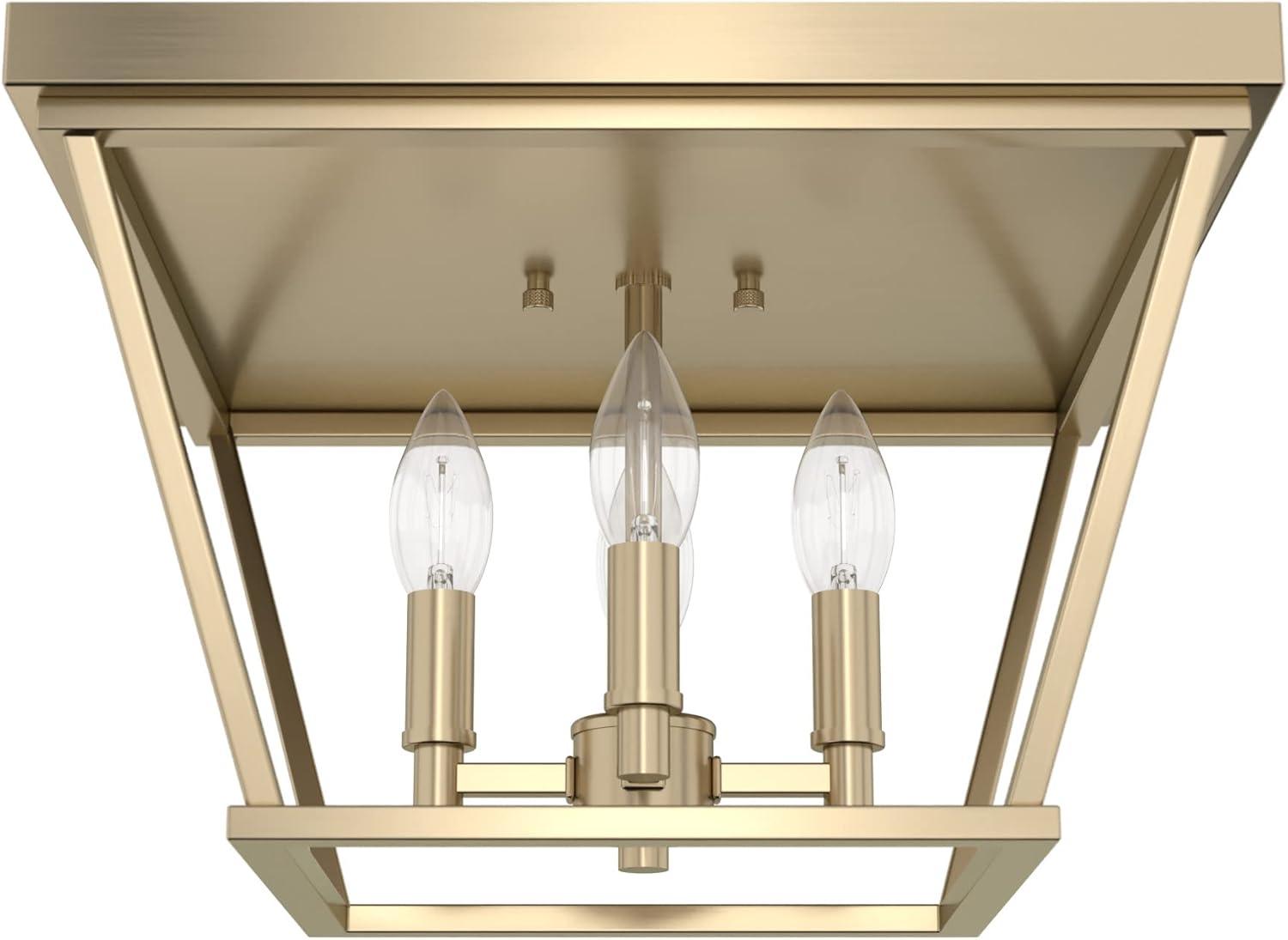 Laurel Ridge Alturas Gold 14" Modern Indoor/Outdoor Flush Mount Light