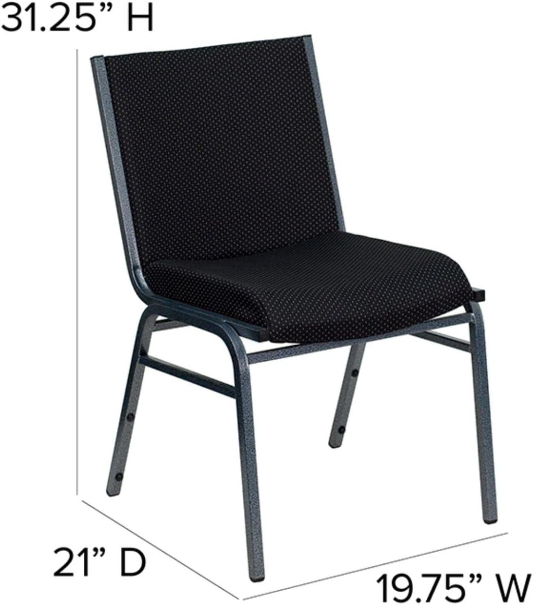 Flash Furniture HERCULES Series Heavy Duty Black Vinyl Stack Chair
