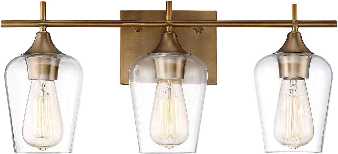 Savoy House Octave 3 - Light Vanity in  Warm Brass