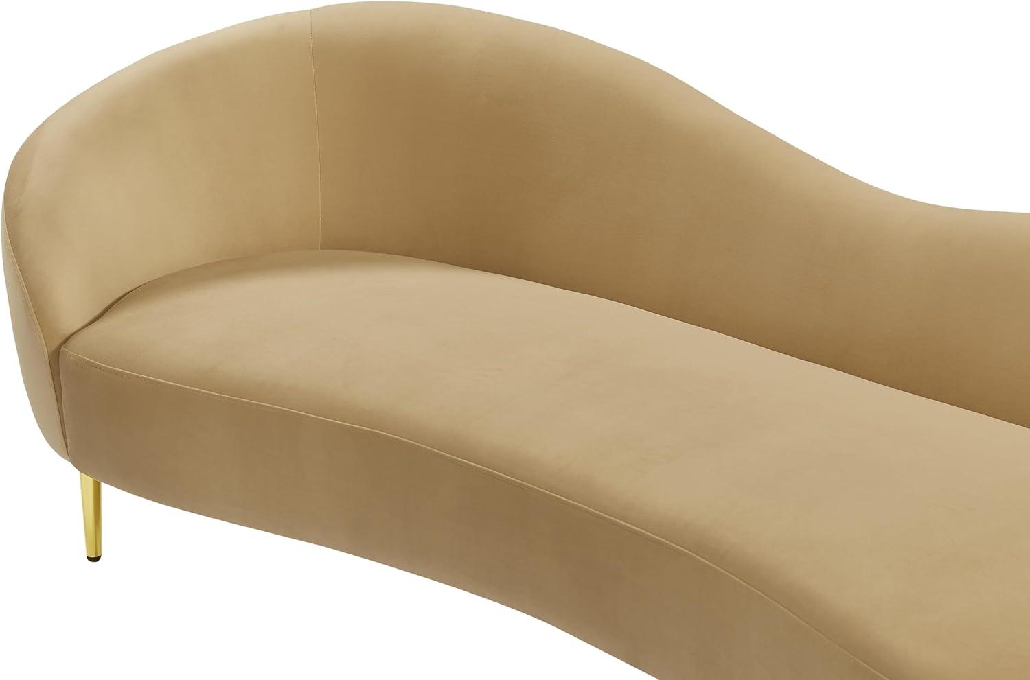 Meridian Furniture Ritz Camel Velvet Sofa
