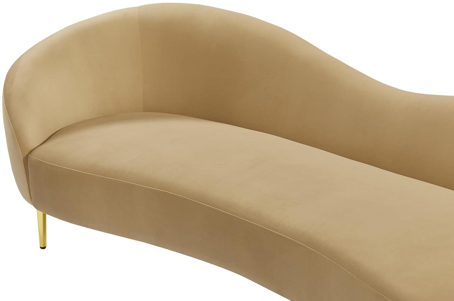 Meridian Furniture Ritz Camel Velvet Sofa