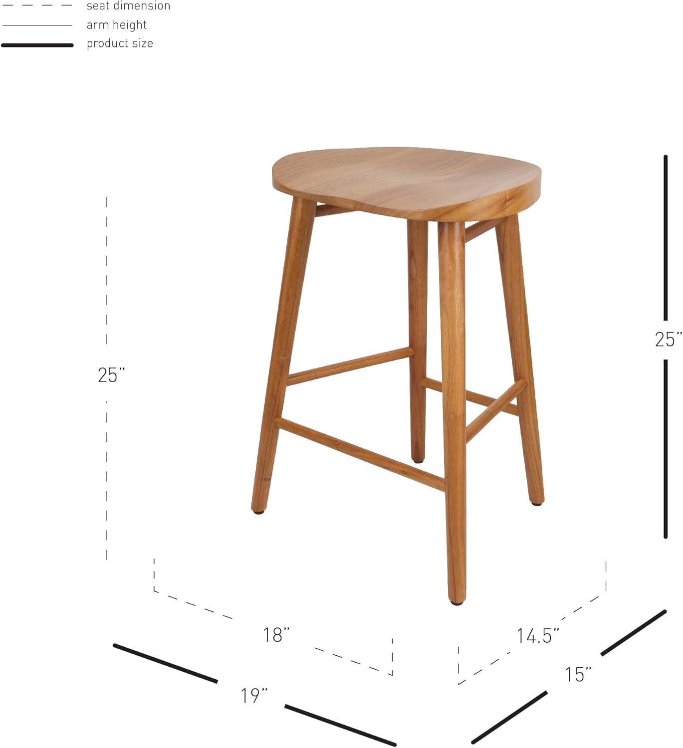 Monti Mindi Counter Stool Single - Brown