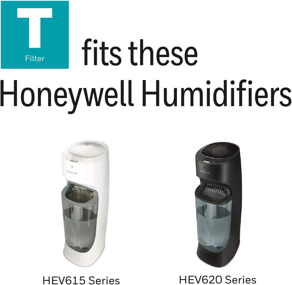 Honeywell Replacement Wicking Filter T: Compatible with Honeywell Humidifiers, Captures Dust & Pollen, HFT600 Filter