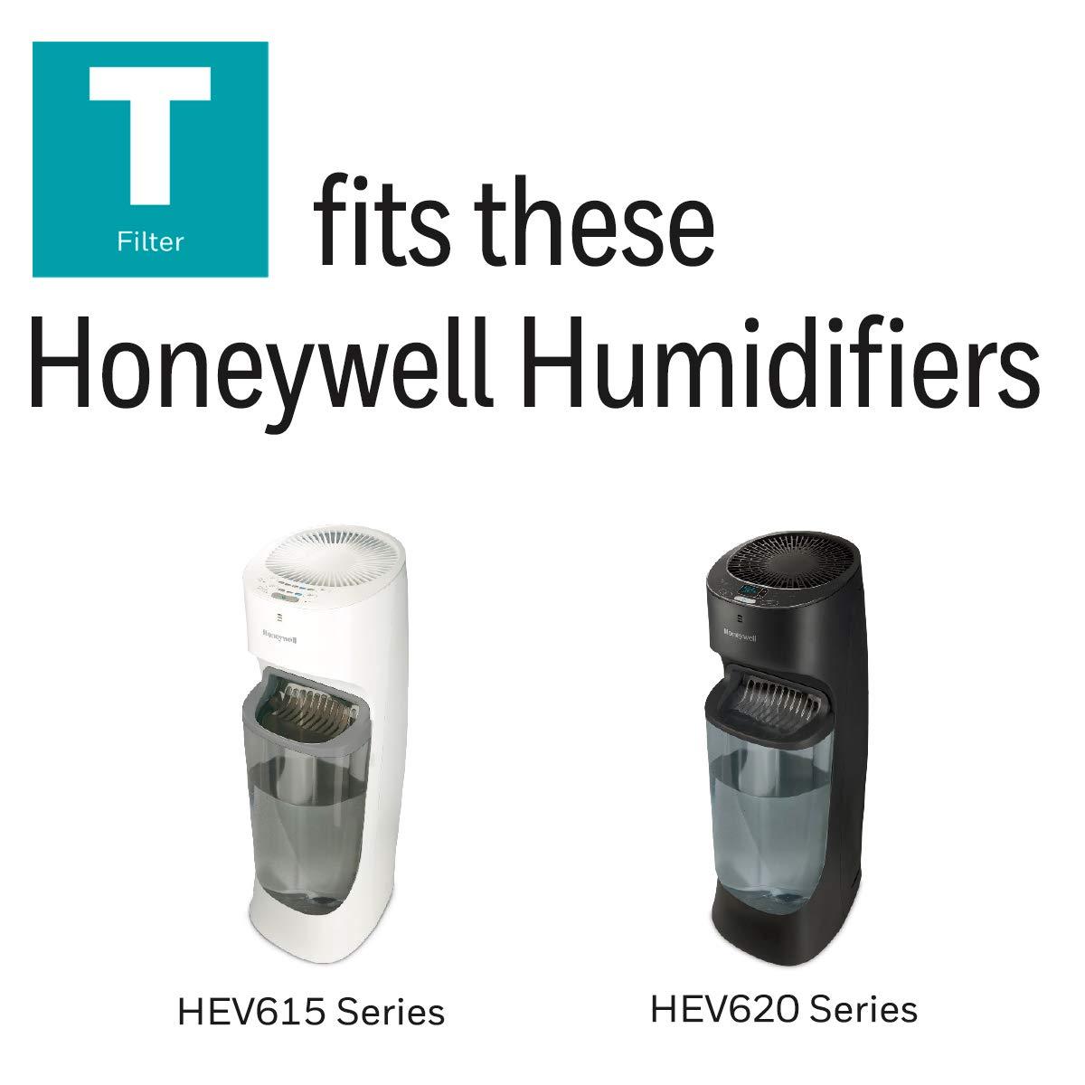 Honeywell Replacement Wicking Filter T: Compatible with Honeywell Humidifiers, Captures Dust & Pollen, HFT600 Filter