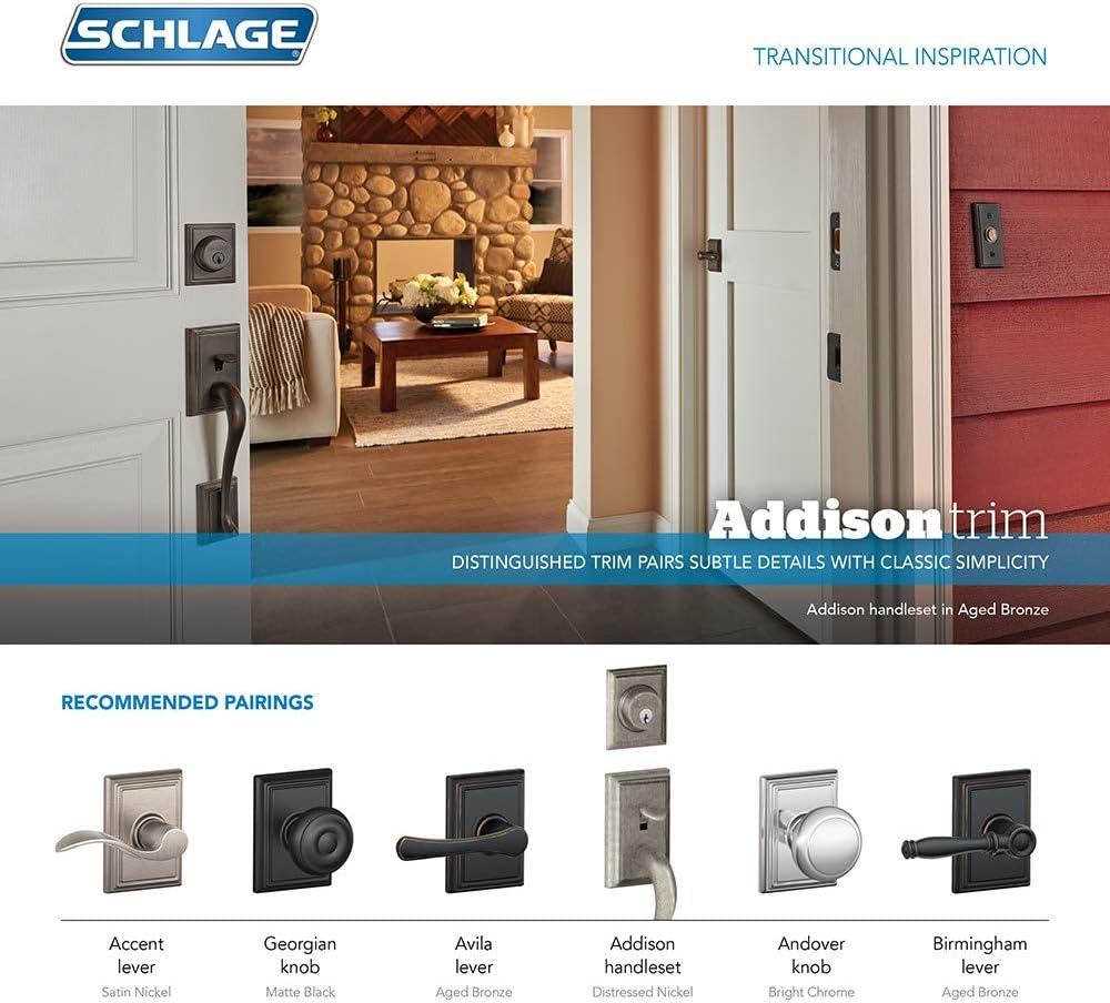 Schlage B60n-Add Single Cylinder Grade 1 Deadbolt - Bronze