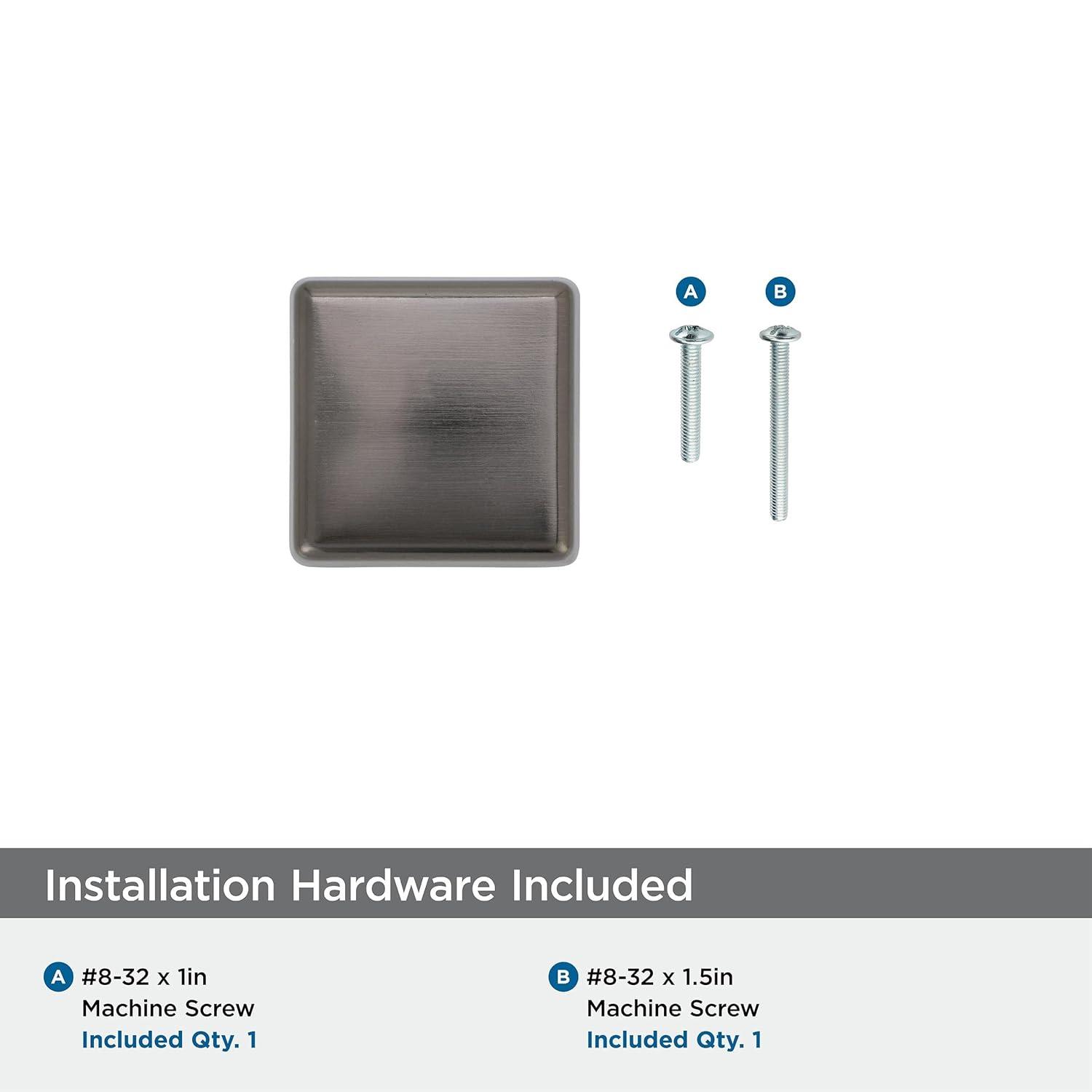 Amerock Blackrock 1-1/2 inch (38mm) Length Gunmetal Cabinet Knob