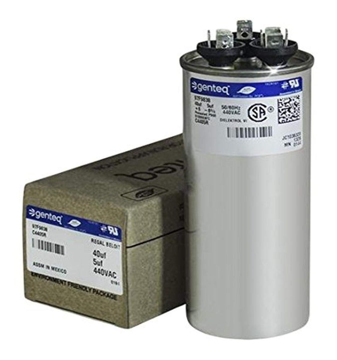 Genteq Round 40/5 UF MFD 440V Capacitor