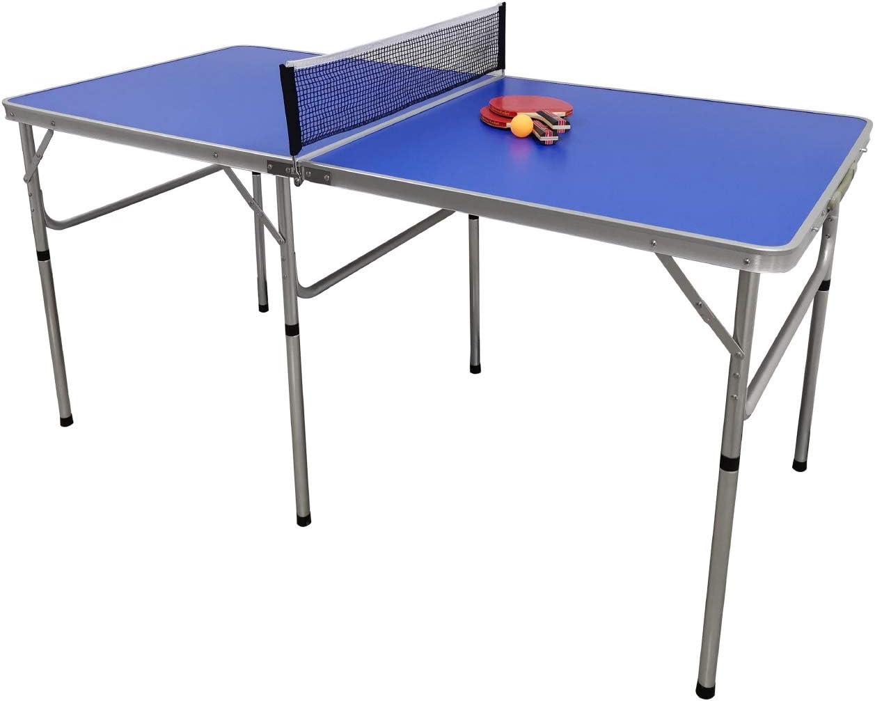 Trademark Innovations Foldable Table Tennis Table (Paddles Included)