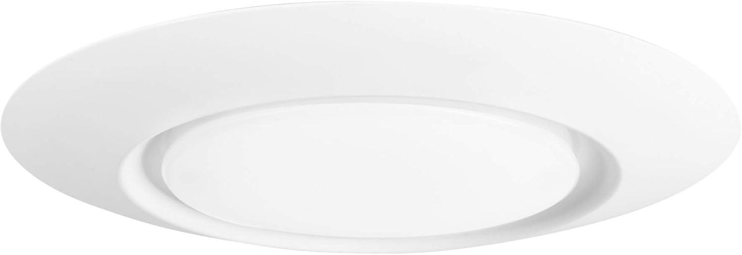 WAC Lighting 1-Light 3000K Energy Star Aluminum Flush Mount in White (Set of 4)