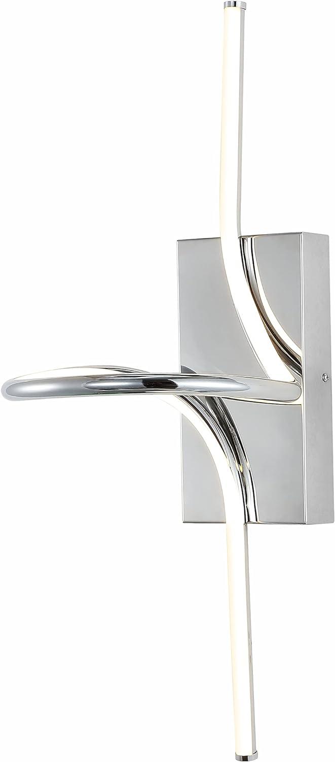 Sketch 23.5" Chrome Minimalist LED Vanity Wall Sconce