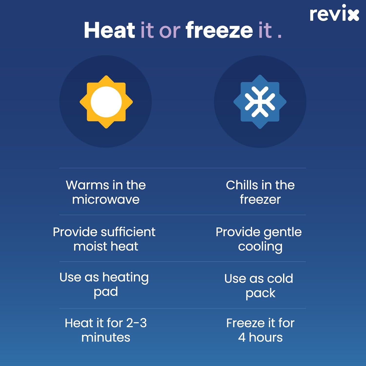 REVIX Microwave Heating Pad for Neck Shoulders and Back Pain Relief, Scented