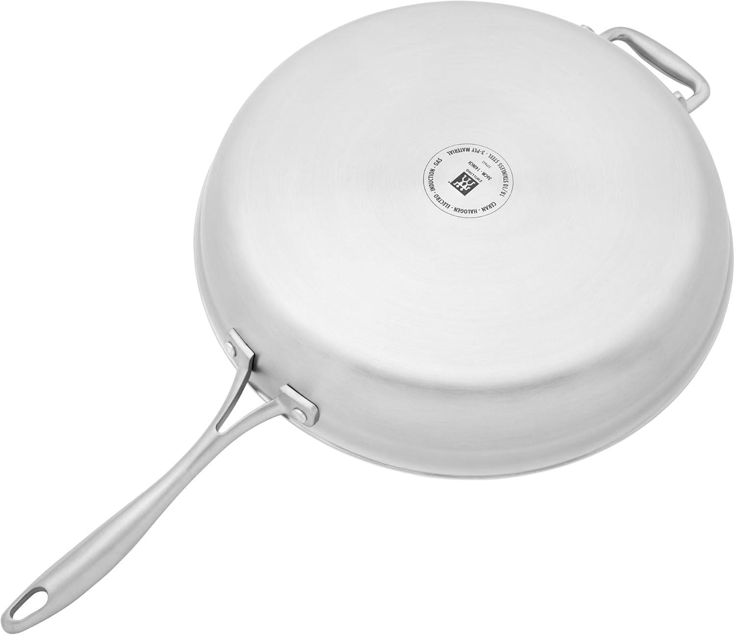 ZWILLING J.A. Henckels ZWILLING Spirit 3-ply 14-inch Stainless Steel Fry Pan