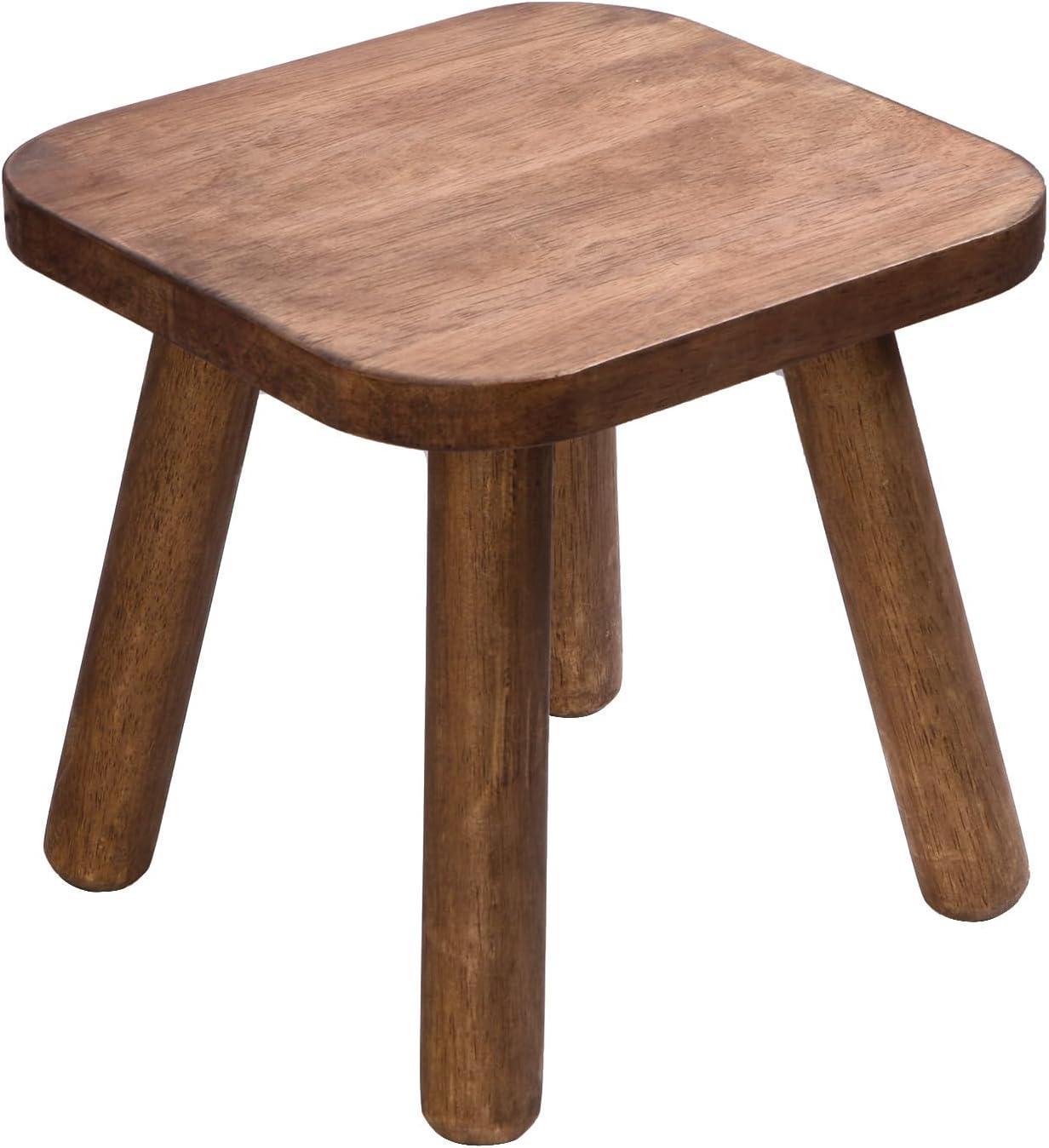 Millwood Pines Small Wooden Stool With Four Detachable And Assembled Legs Nicely Balanced (Classic 9.3Inch)