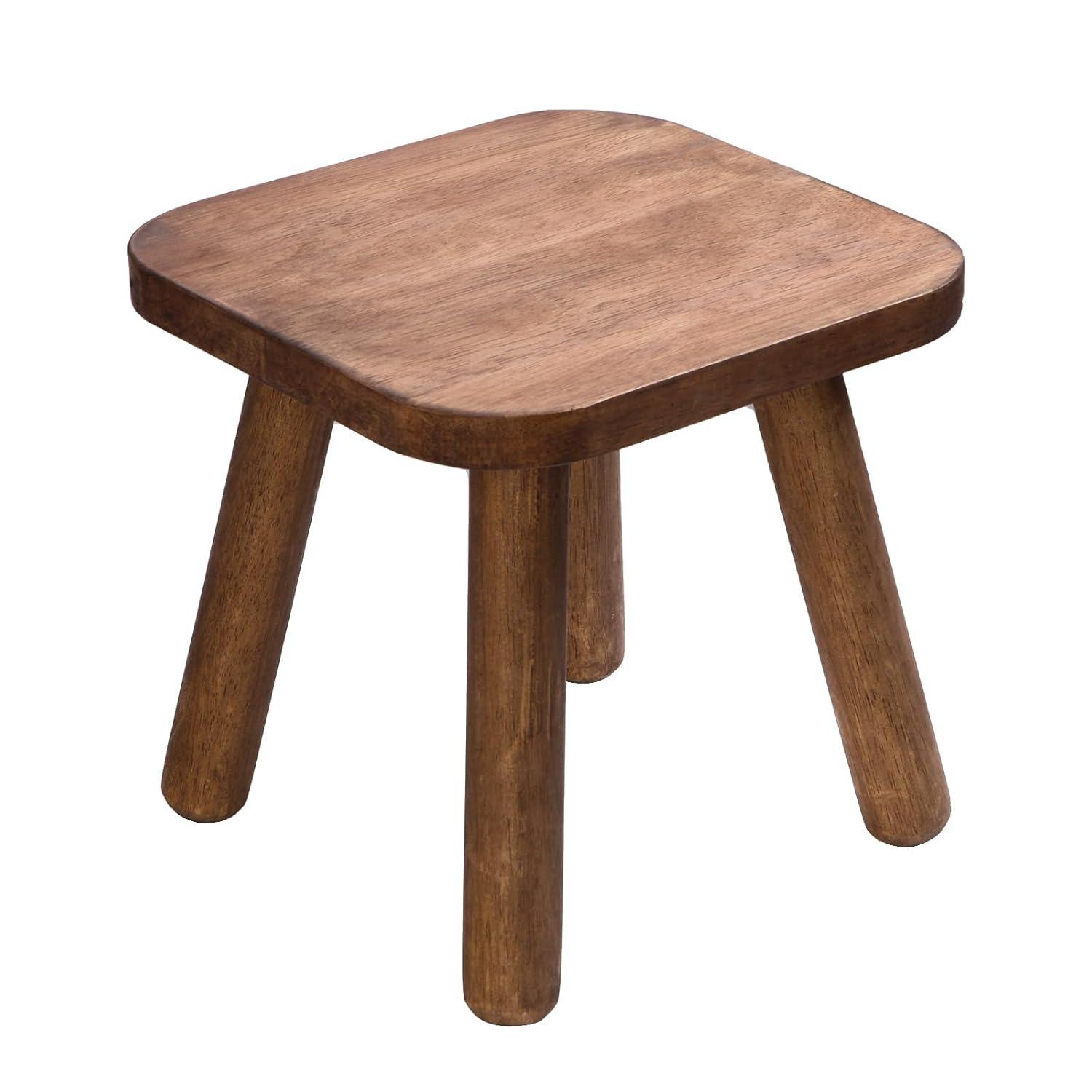Millwood Pines Small Wooden Stool With Four Detachable And Assembled Legs Nicely Balanced (Classic 9.3Inch)