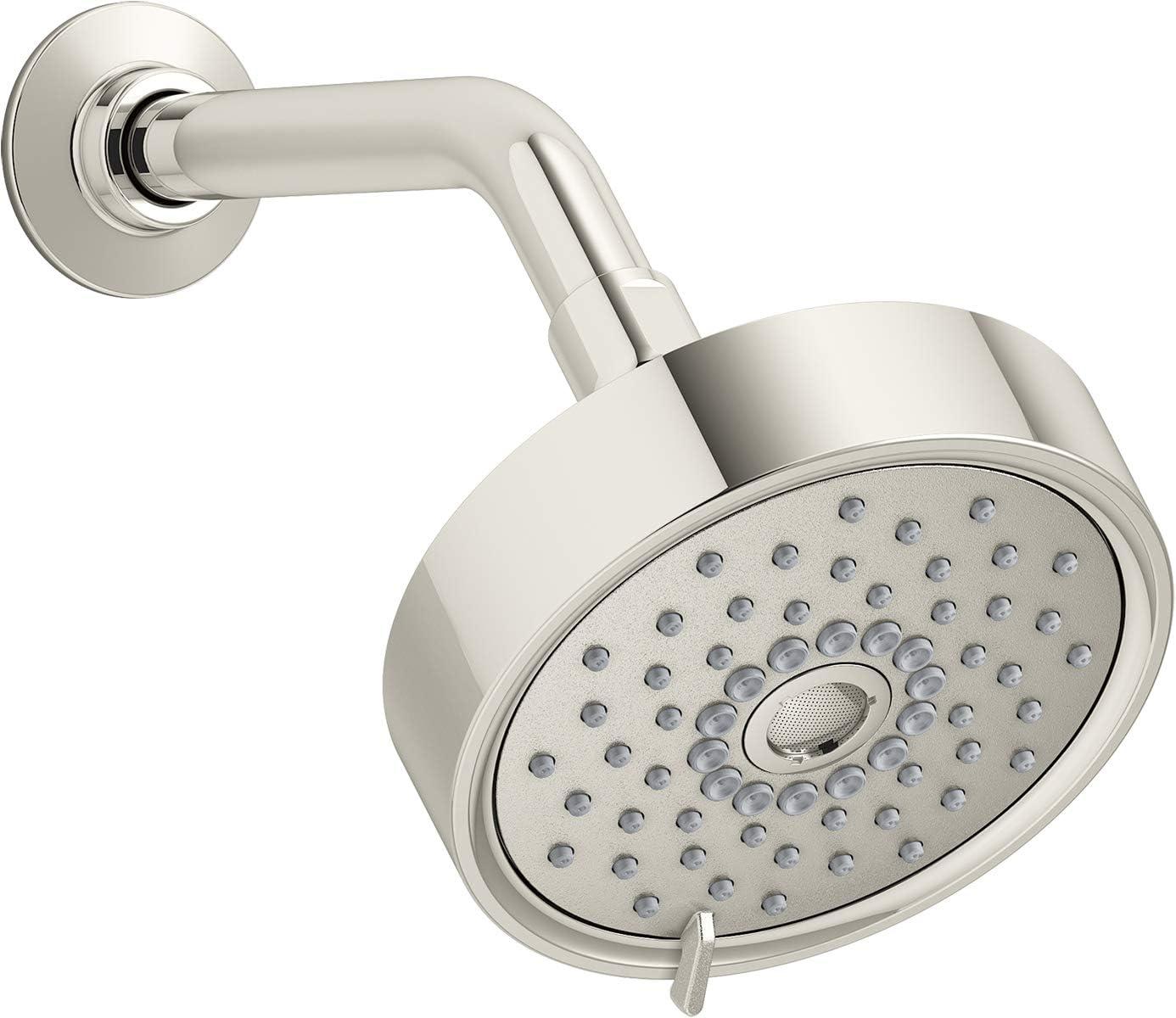 Purist Polished Nickel 5.5" Multifunction Wall-Mount Showerhead