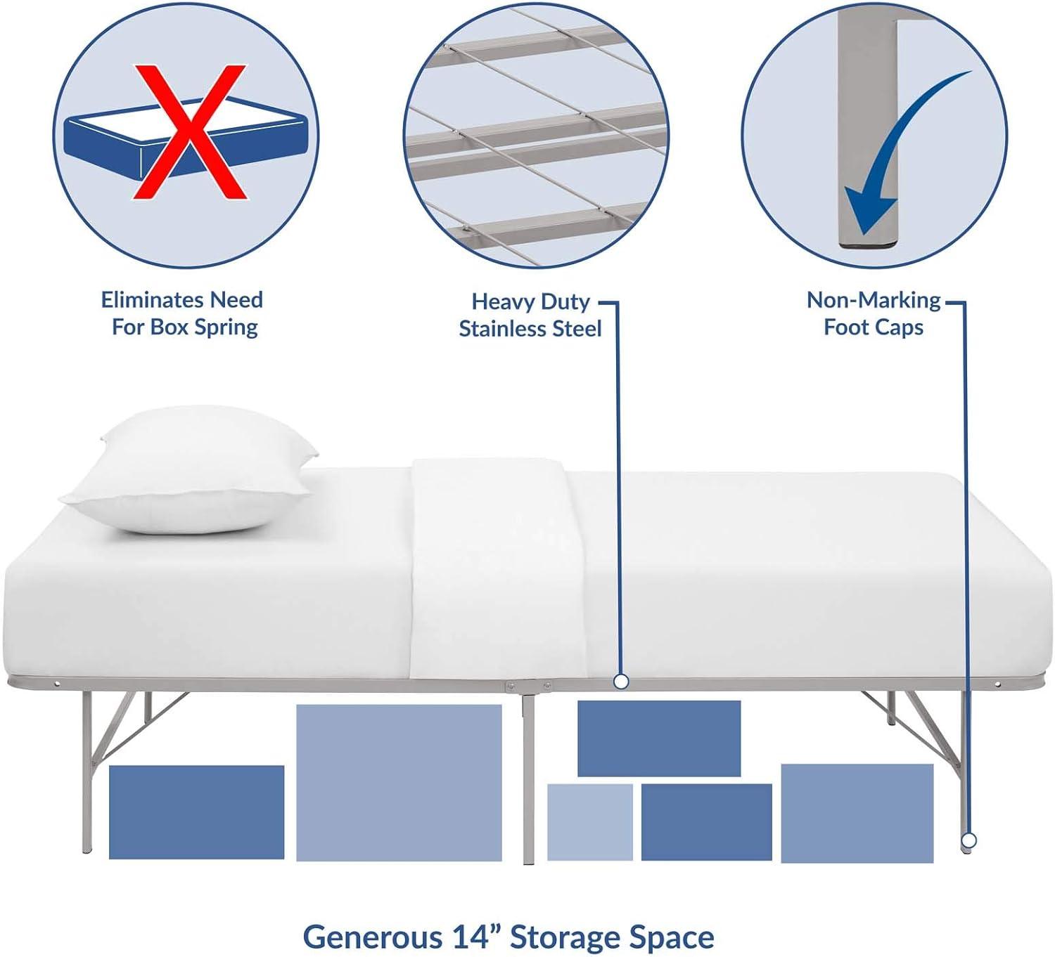 Modway Horizon Stainless Steel Bed Frame