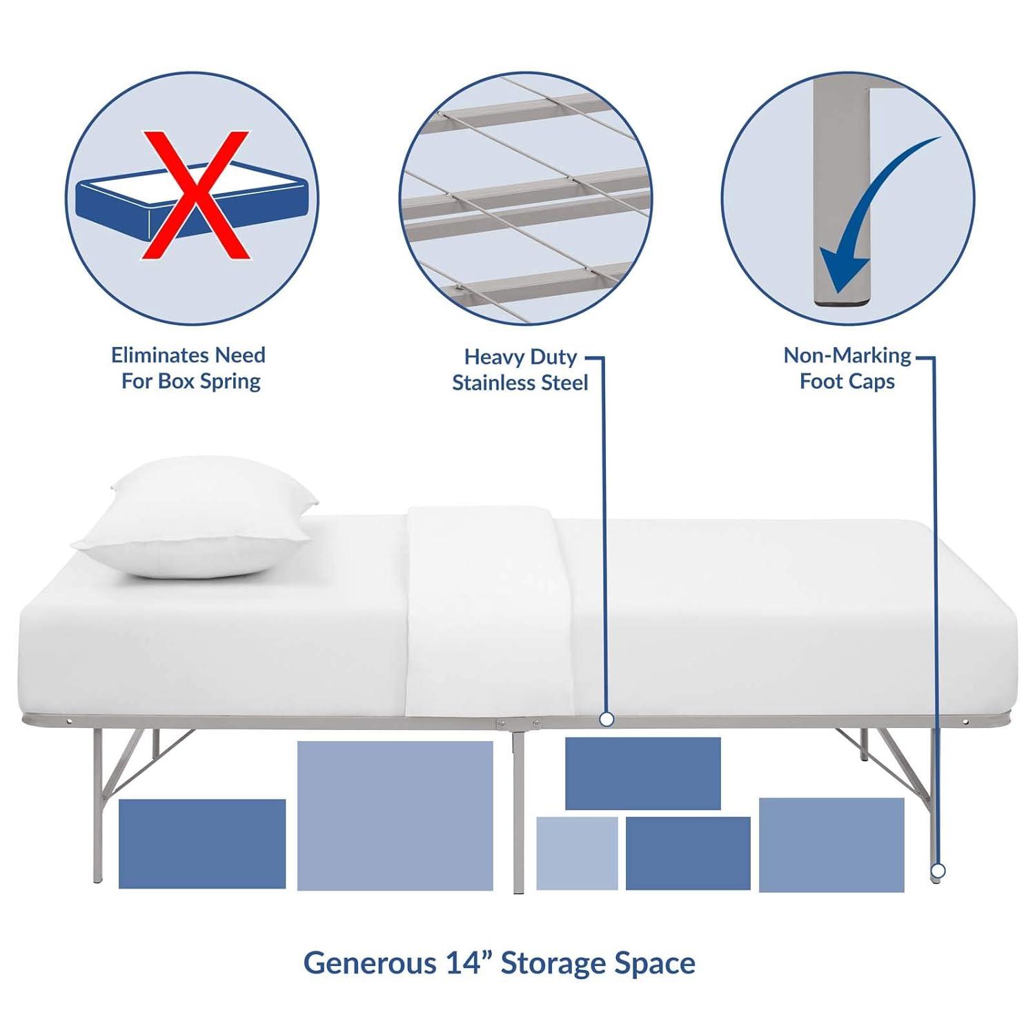 Modway Horizon Stainless Steel Bed Frame