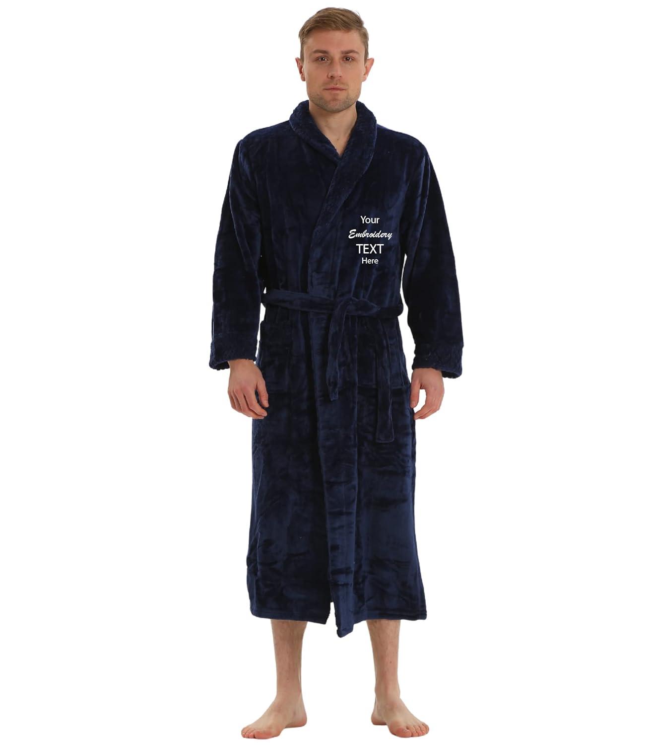 Plush Robe for Women and Men - His and Her Robes with Personalization Options - Super Soft Luxurious Spa Bathrobes