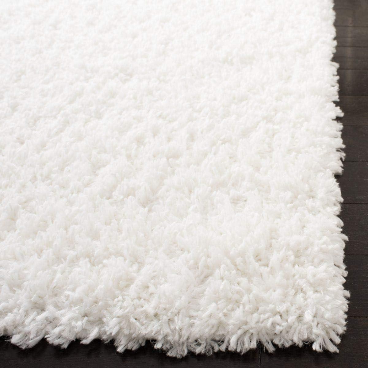 August Shag AUG200 Power Loomed Indoor Accent Rug - White - 2'x5' - Safavieh