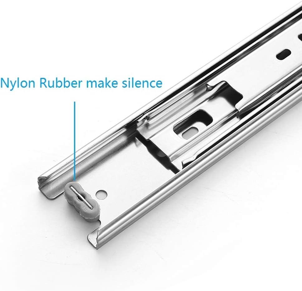 5 Pairs of 14 Inch Full Extension Drawer Slides Mount Ball Bearing Sliding