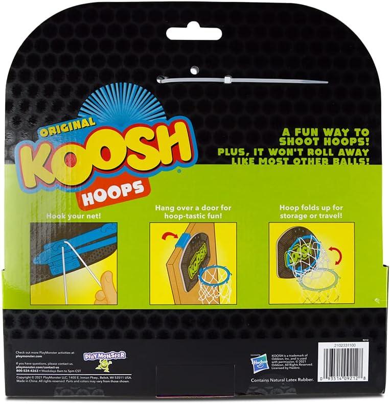 Koosh Hoops Foldable Unisex Kid Ages 6+ Electronic Basketball, Silicone Multi Color 2.75"D x 12.5"W x 11.75"H