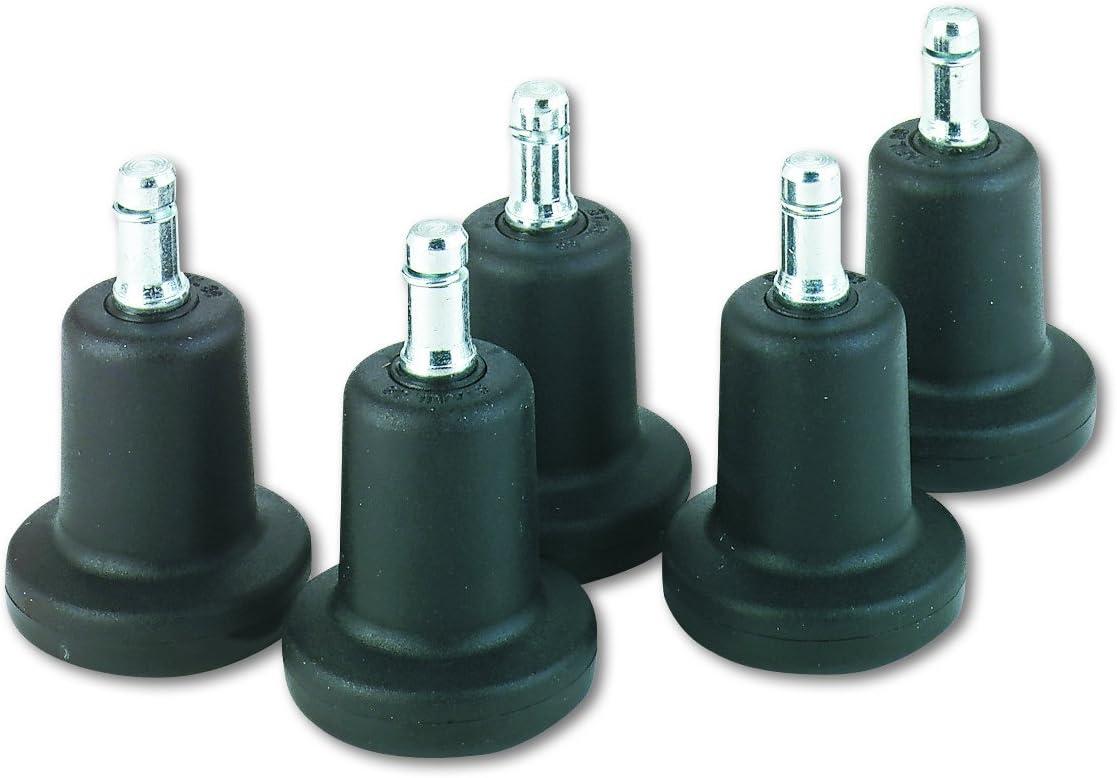 High Profile Bell Glides Set, Black, 2-5/16" Height, 5-Pack