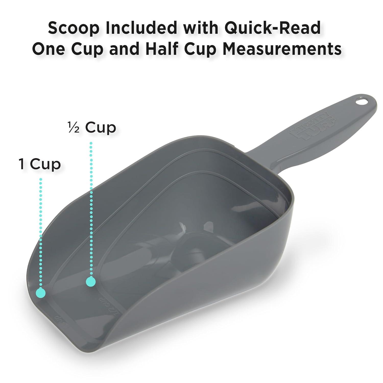 Mighty Tuff 13 Gal, up to 54 Lbs. Pet Food Storage Container with Airtight Twist Lid and Built-In Handles