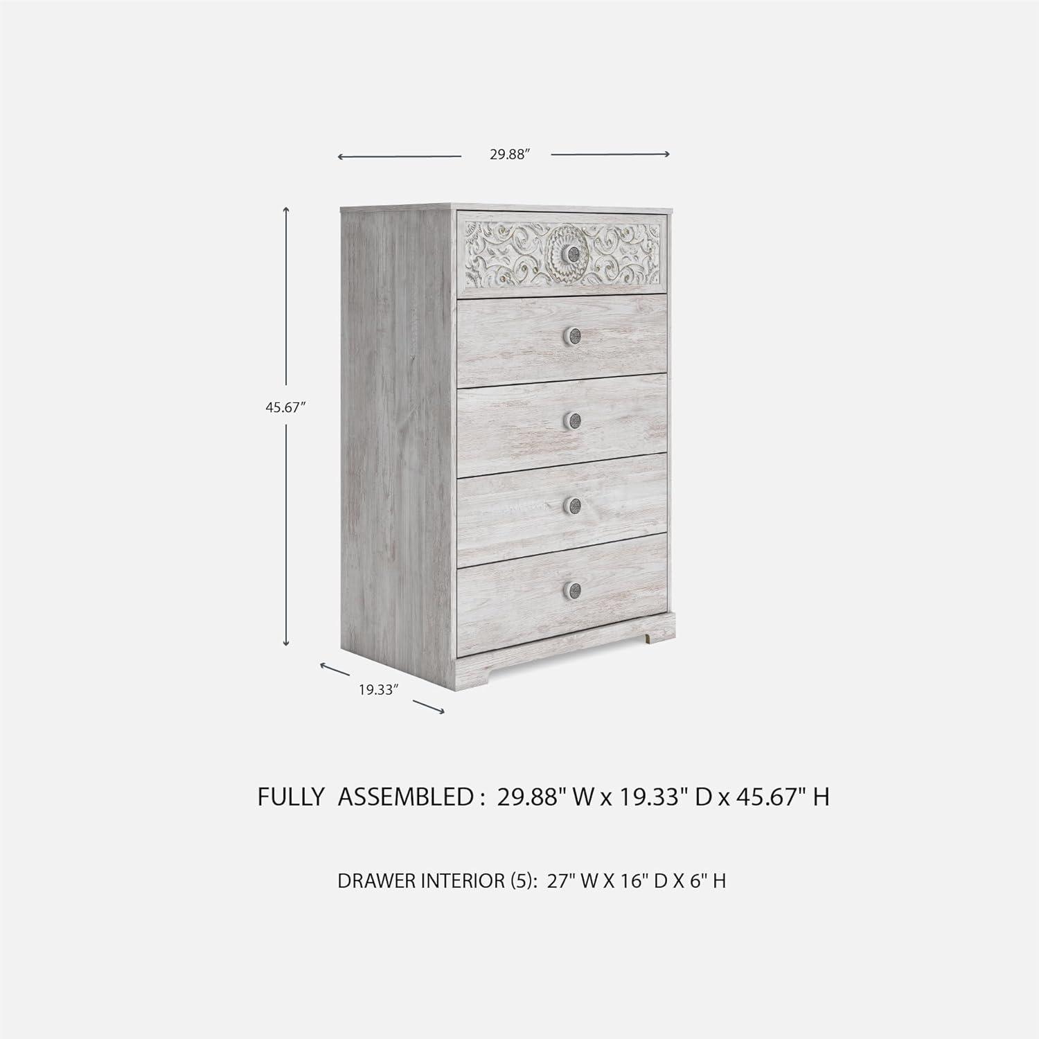 Ophelia & Co. Bedriye 29.88'' W 5 - Drawer Dresser