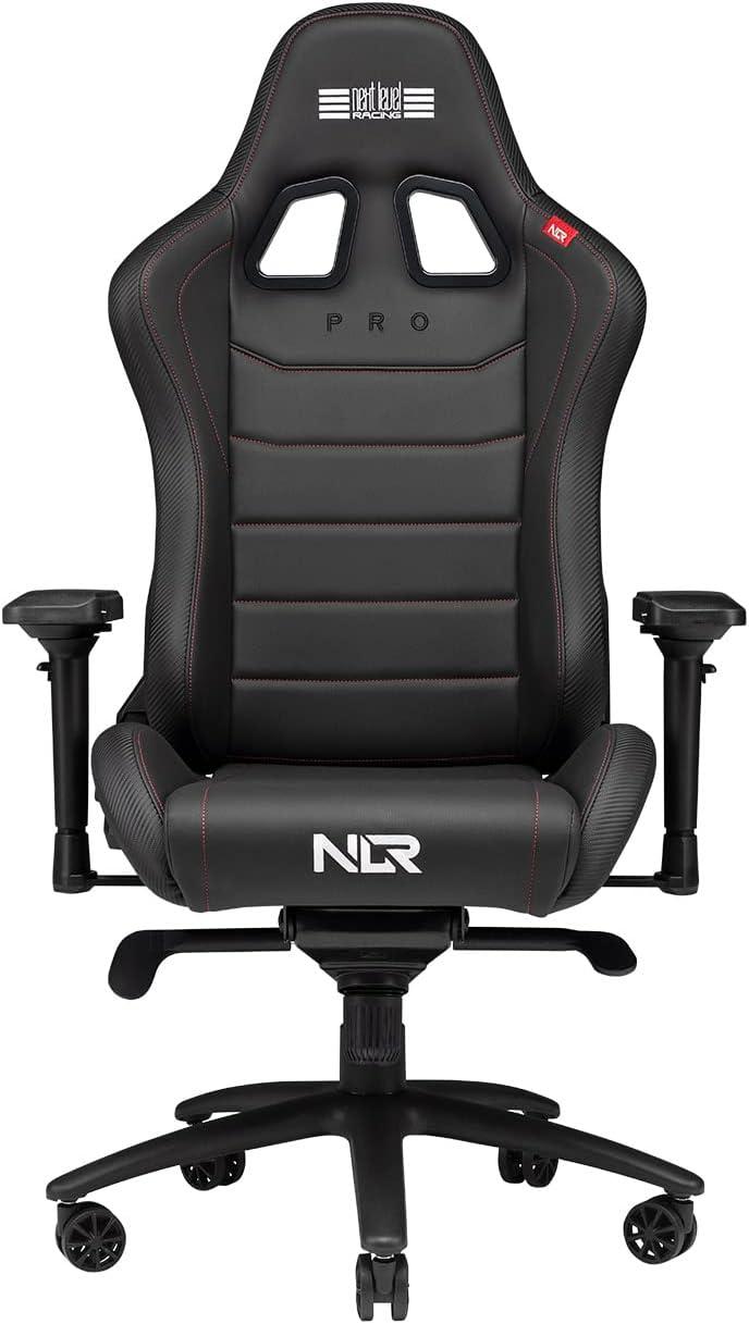 ErgoFlex Black Aluminum & Steel Adjustable Gaming Chair with Lumbar Support