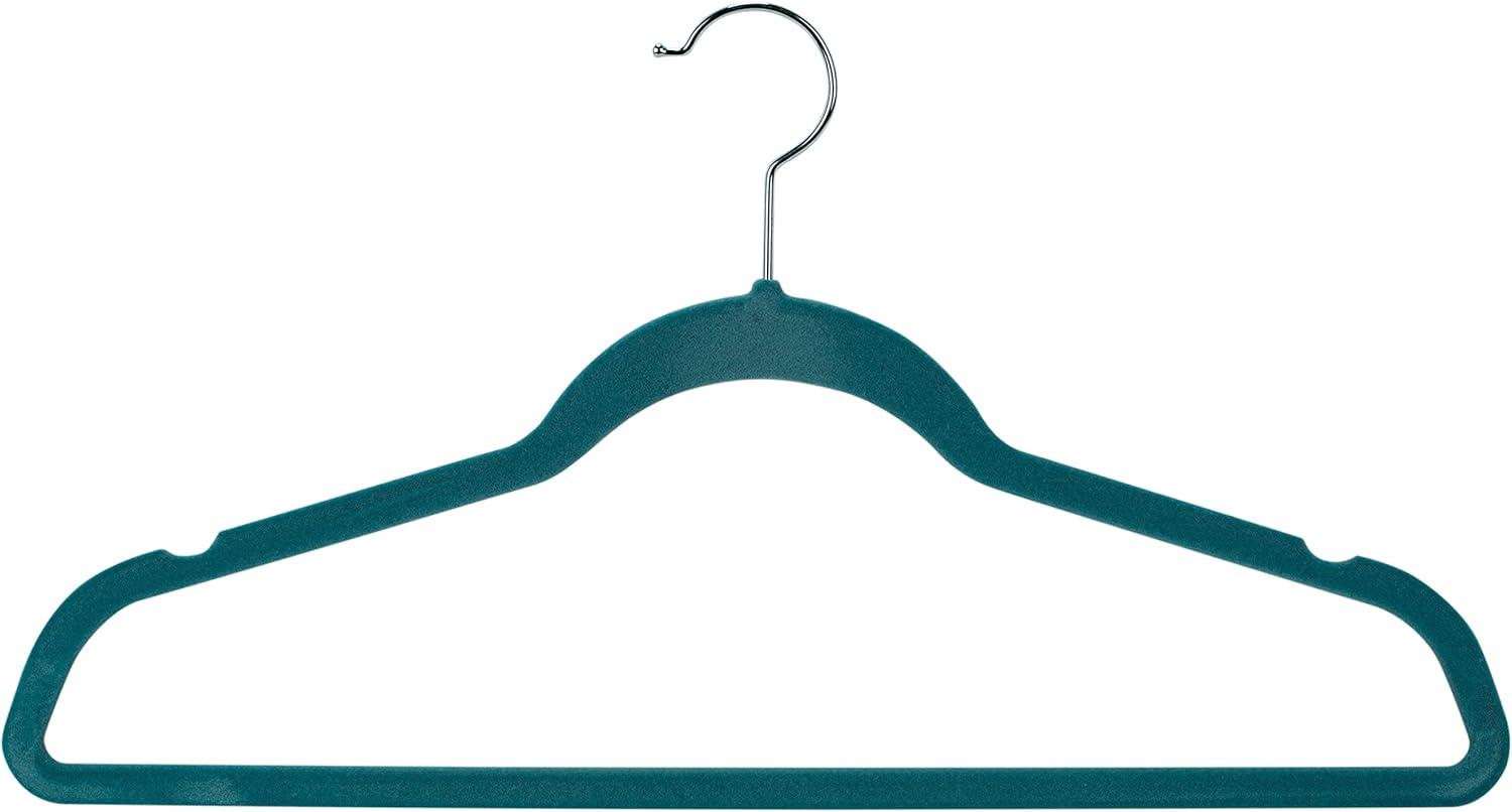 Laura Ashley 25pk Deluxe Velvet Hangers Dusty Blue