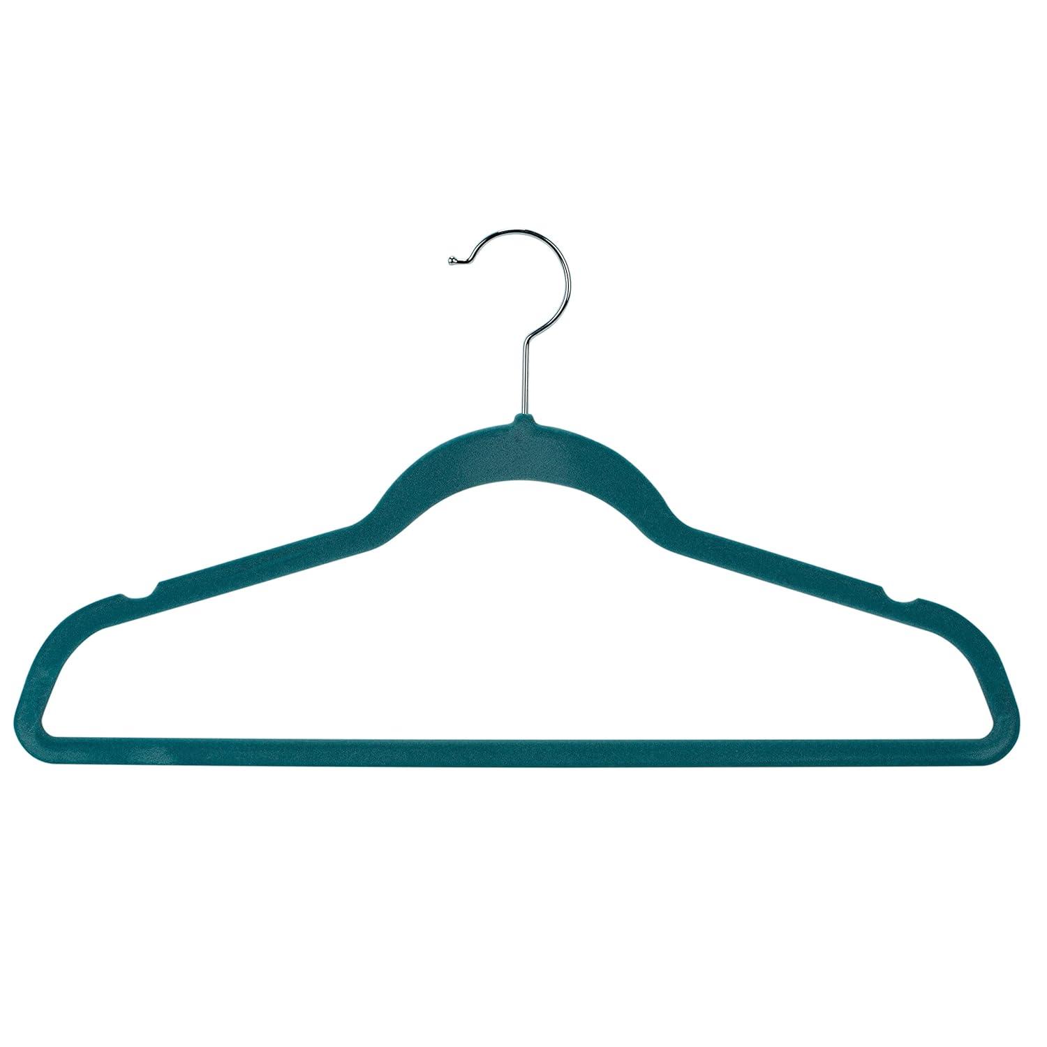 Laura Ashley 25pk Deluxe Velvet Hangers Dusty Blue