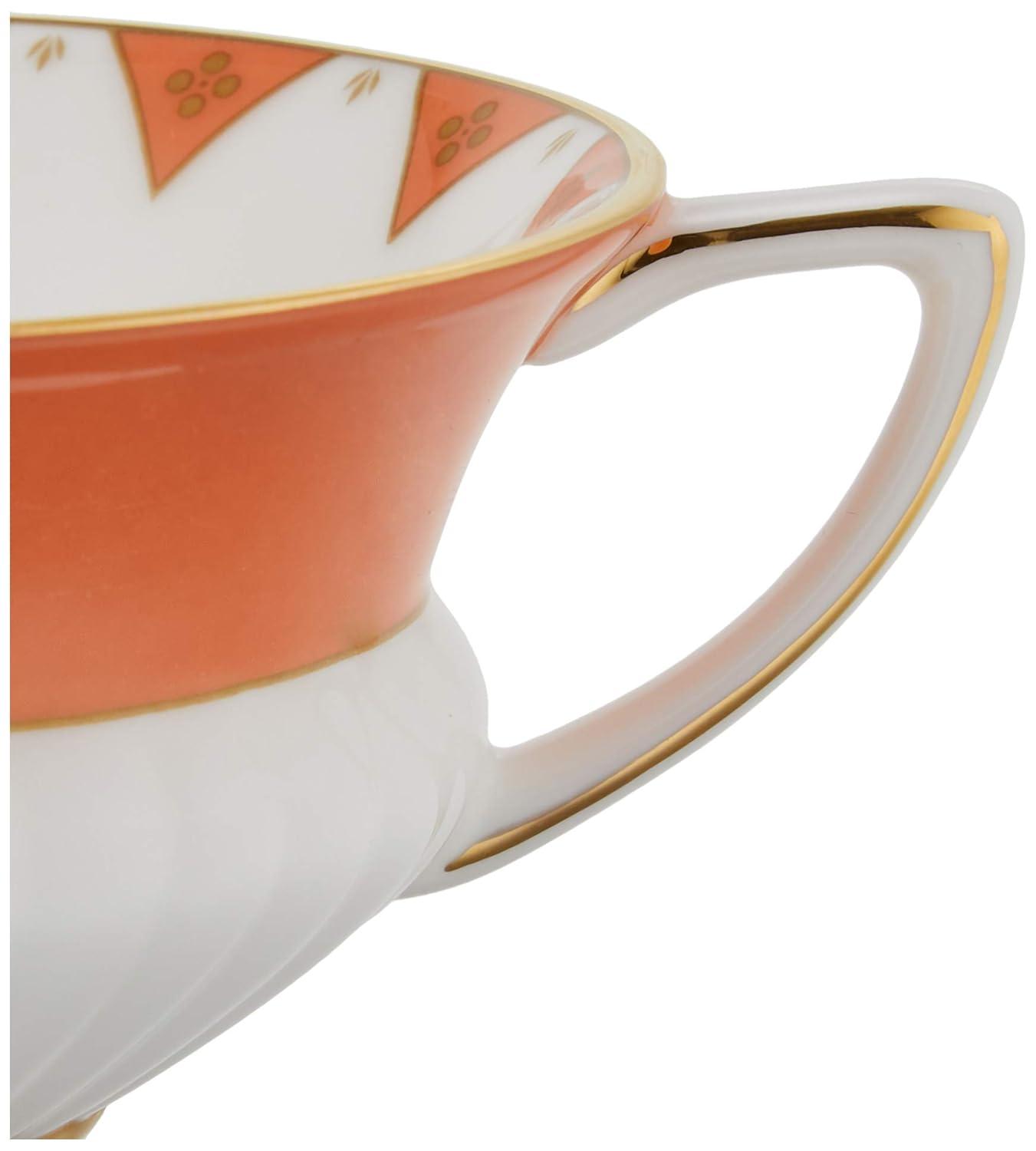 Wedgwood Wonderlust Peony Diamond 2 Piece Bone China Teacup and Saucer Set & Reviews | Wayfair
