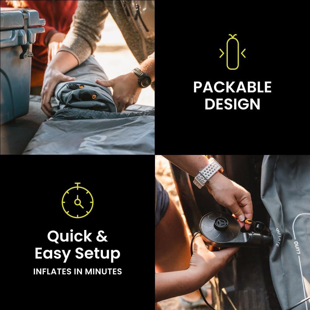 Luno Air Mattress 2.0 - Compatible with Subaru Ascent, Ford Explorer and More - Double Bed