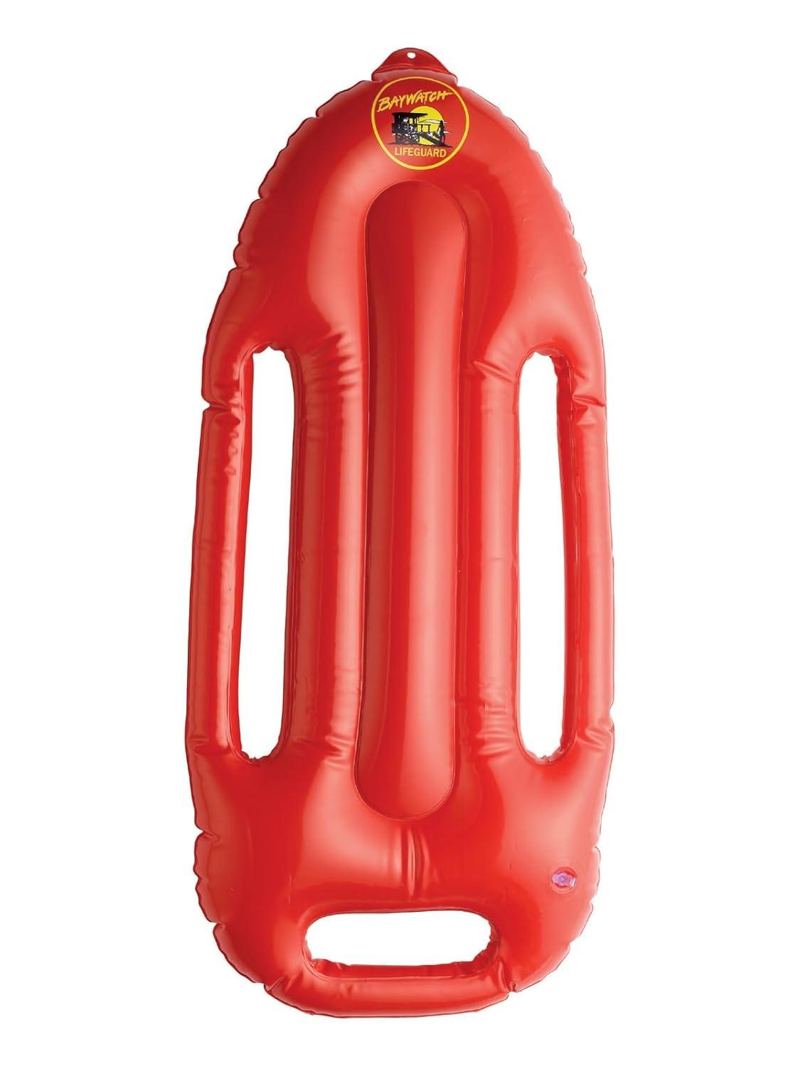 Smiffy's Costumes Baywatch Inflatable Mock Life Raft Preserver Boogie Board 27" Costume Accessory