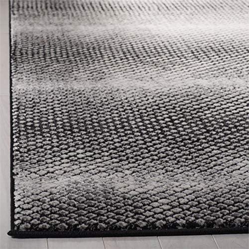 Lurex LUR186 Power Loomed Area Rug - Black/Ivory - 9'x12' - Safavieh