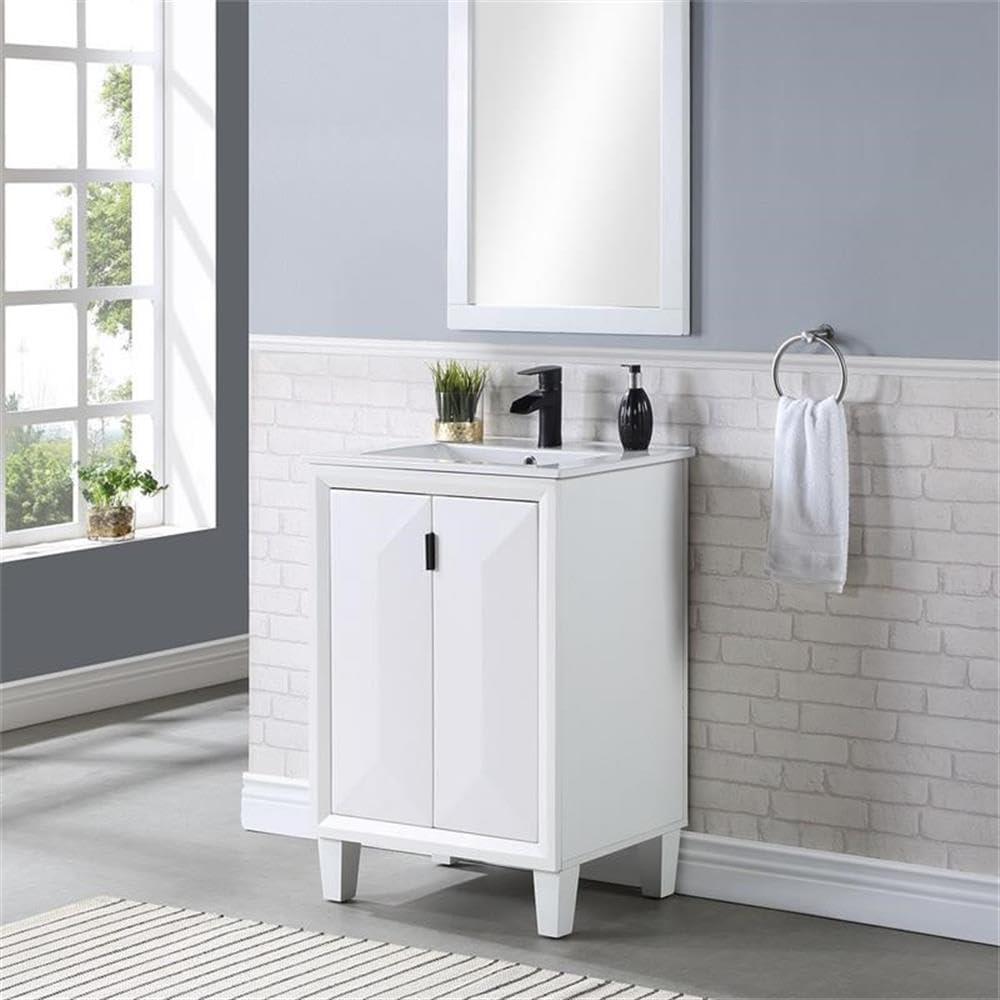 Manhattan Comfort Hyde Vanity Sink, 24 in, 24 INCH