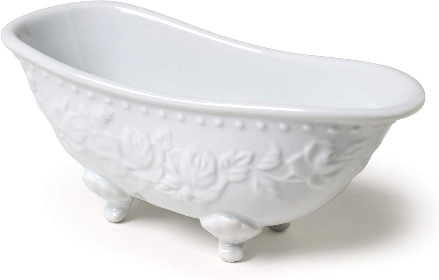 Abbott Collection Bathtub Soap Dish, White