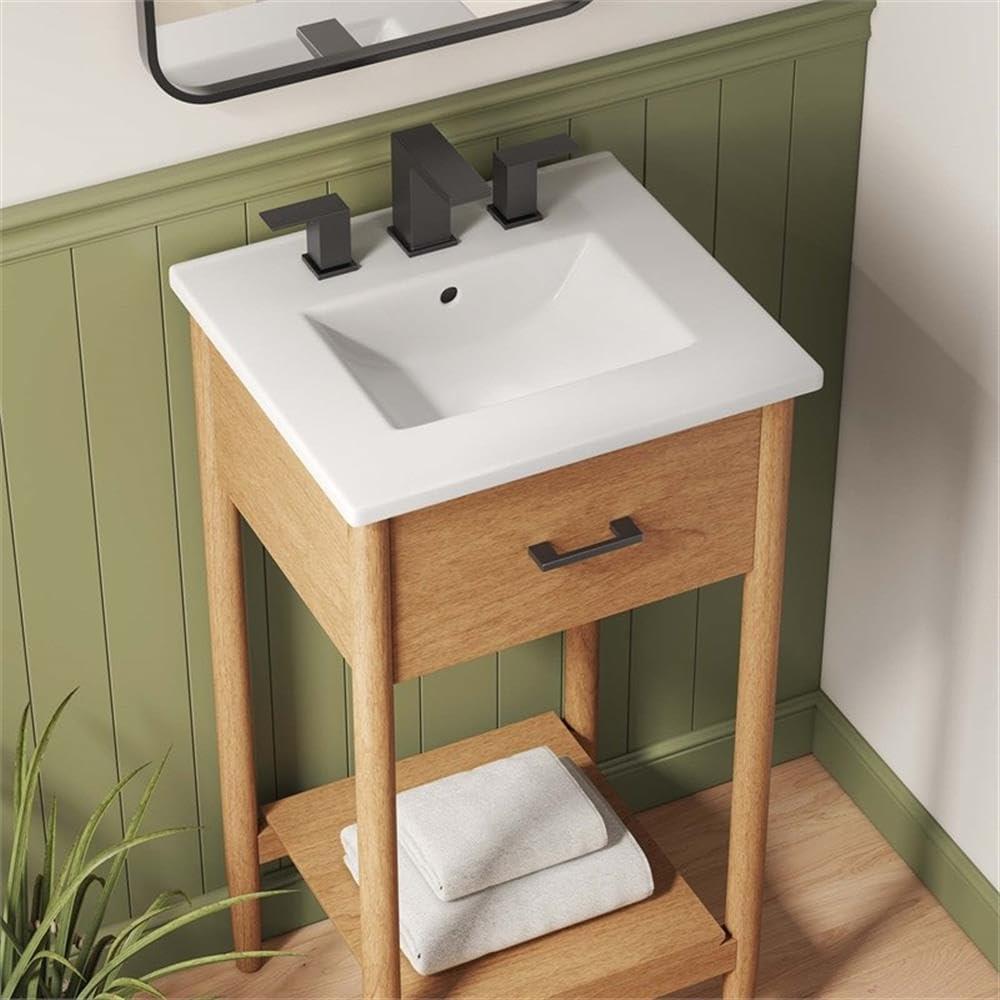 Modway Zaire 18'' Single Bathroom Vanity with Ceramic Top