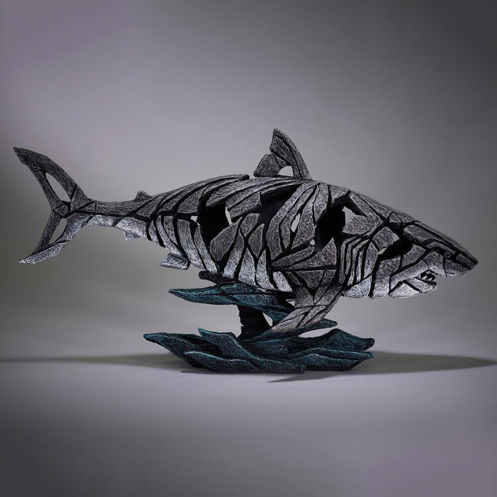 Edge Sculpture Shark Figure 12.2in H