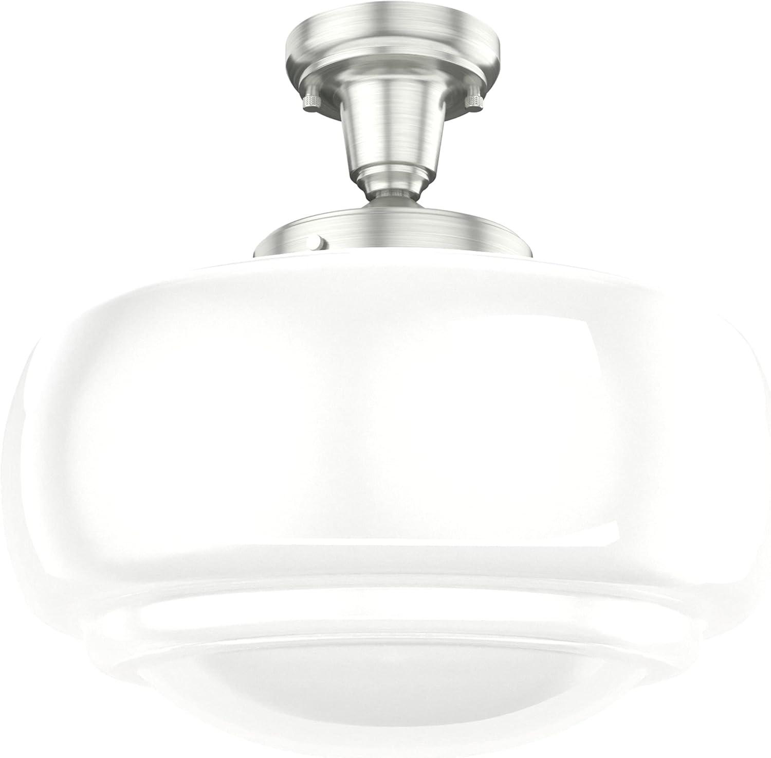 Saddle Creek 1 - Light Single Schoolhouse Pendant with Glass