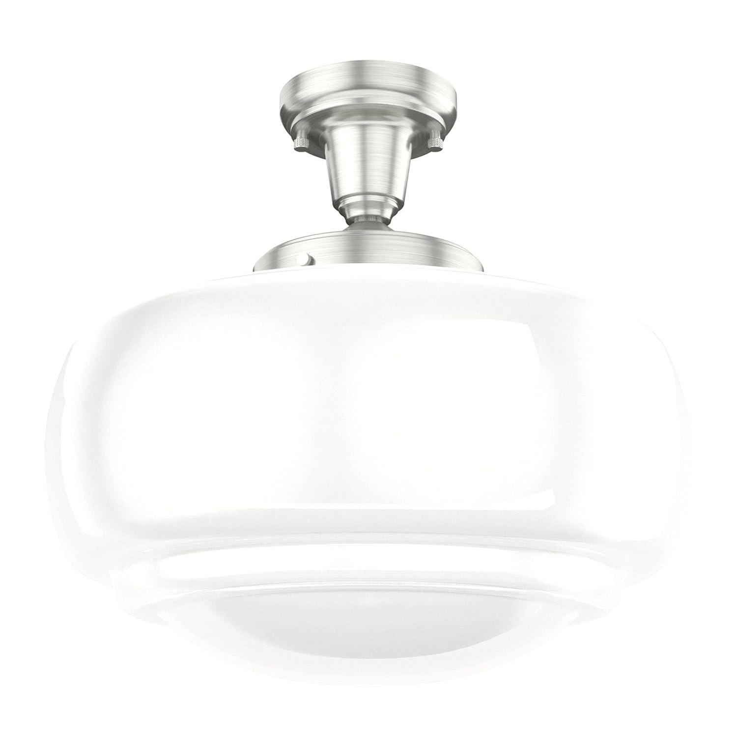 Saddle Creek 1 - Light Single Schoolhouse Pendant with Glass