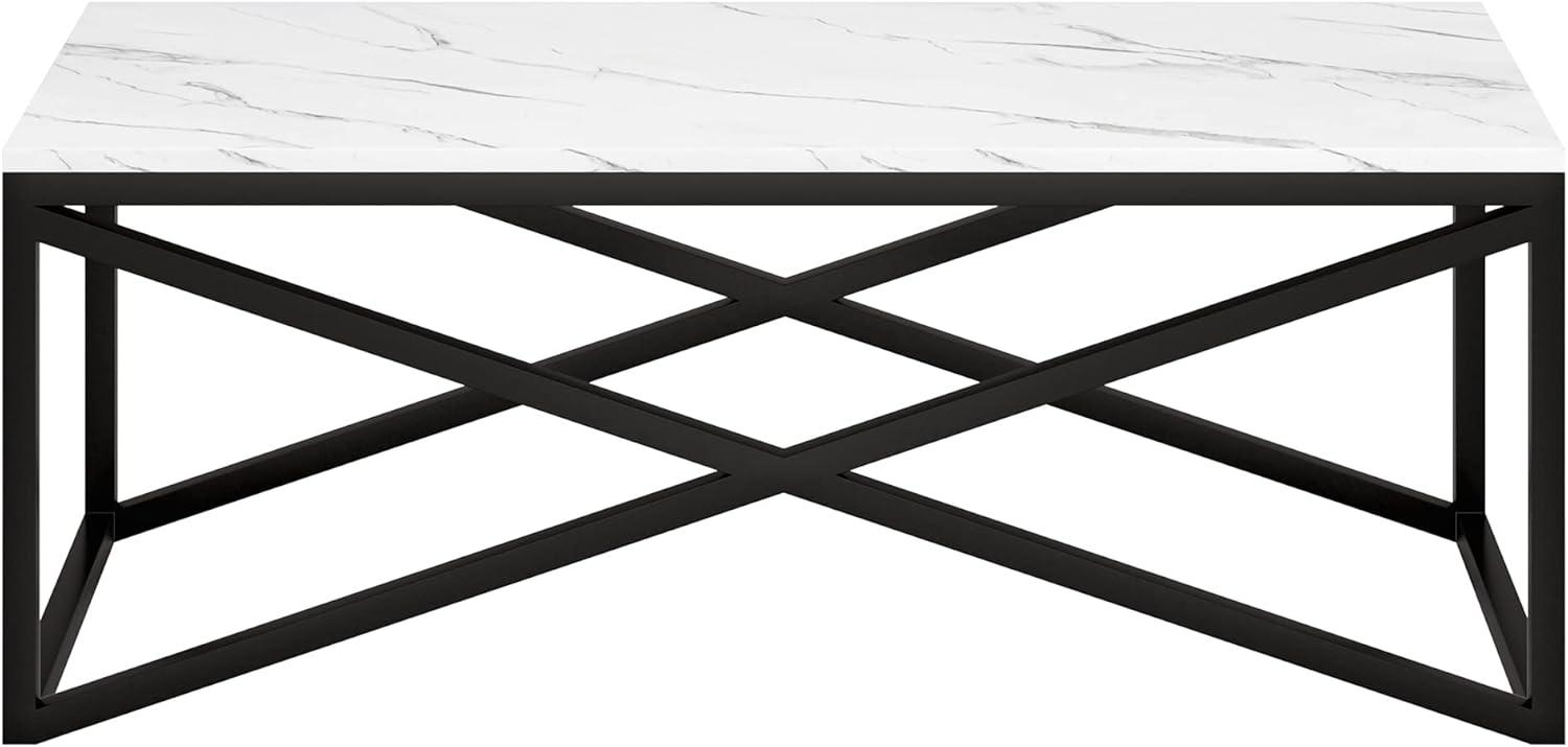 Henn&Hart 46" Blackened Bronze Metal Coffee Table