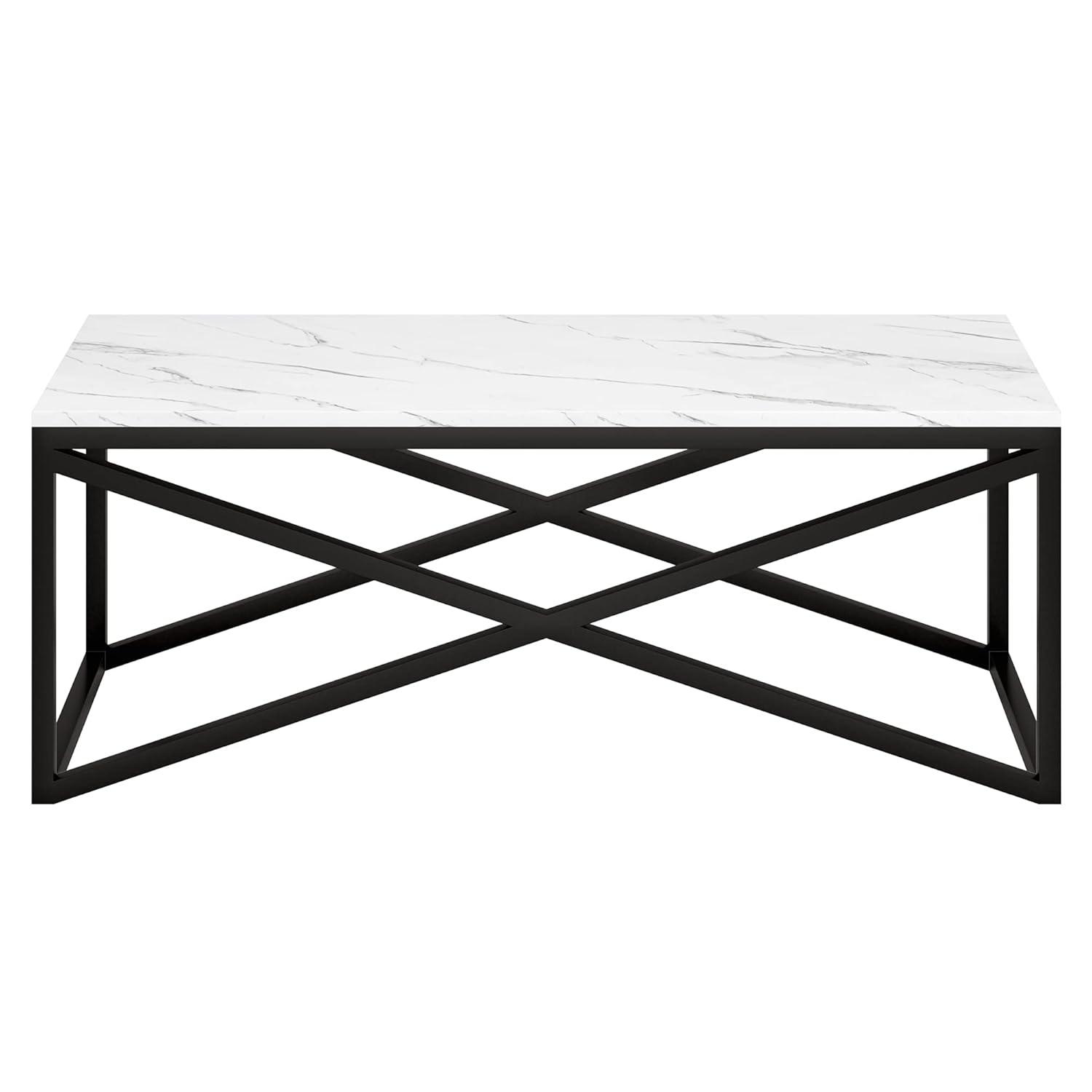 Henn&Hart 46" Blackened Bronze Metal Coffee Table
