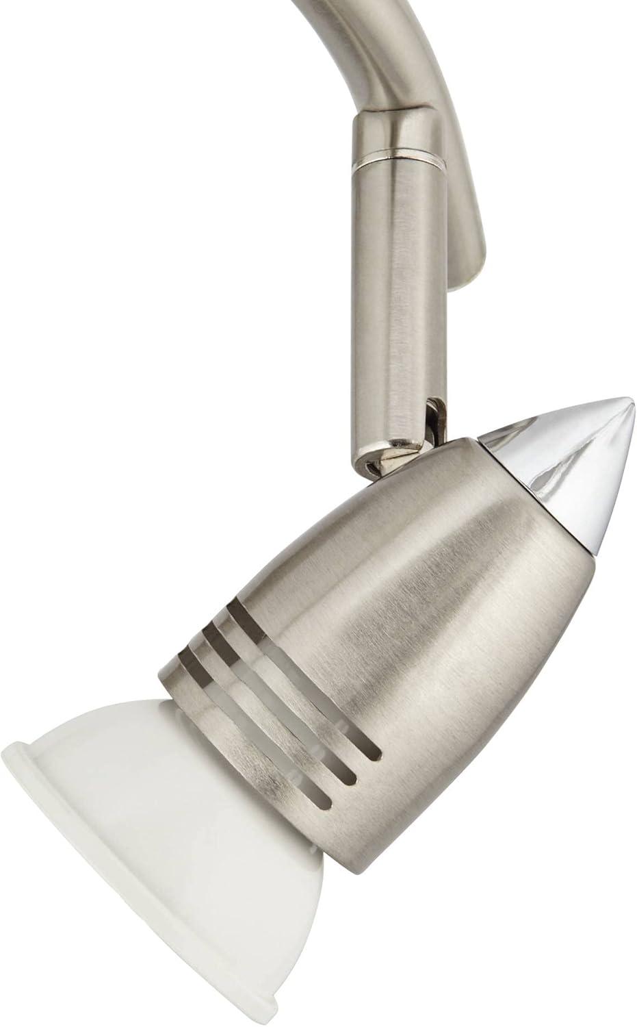 Silver Brushed Nickel 3-Head LED Ceiling Track Light