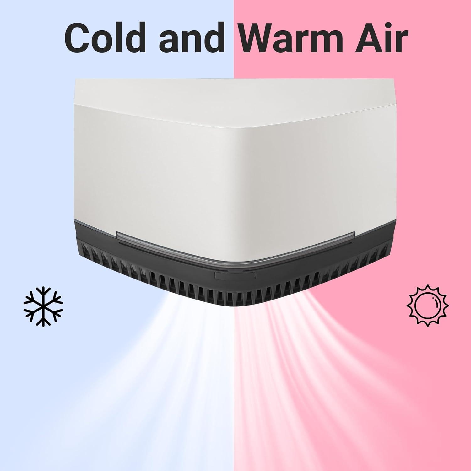 Hand Dryer for Home and Commercial Bathrooms - Compact Electric Hand Dryer | Automatic | Air blade | Plug in ready | Portable /w stand or Wall Mount | HEPA Filter | Touchless | UL Certified